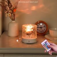 Proyector De Onda Oceánica Luz De Ambiente 16 Colores Aurora Brillo Nocturno Para Hogar Barra Fiesta Con Control Remoto Lámpara De Mesa Submarina Recargable - details 0