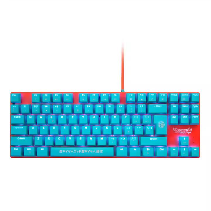 TECLADO DRAGON BALL SUPER GOKU Fr-Tec PC - MAC - FR-TEC - Teclado con Cable - Blade - Dragon Ball - Teclado Goku - Teclado Gaming - 1