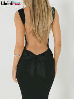 Vestido De Vacaciones Nibber Con Cuello Cuadrado Y Espalda Descubierta Para Mujer Sin Mangas Decorado Con Lazo Vestido Sexy De Fiesta En La Playa Vestido De Cuerpo Entero De Polyester Y Spandex - details 20