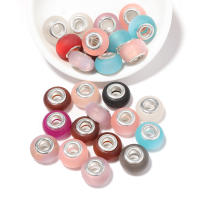 20pcs Huesos De Resina Brillantes Imitación Ojo De Gato Con Agujero Grande Encantos Para DIY Pulseras Collares Joyería Accesorios - details 6