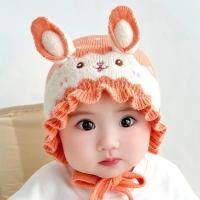 Nueva Gorra De Conejo Para Bebés Recién Nacidos Niños Y Niñas Con Orejas Protección Ocular Y Auditiva Invierno Suave Y Cálida Capa Beanie Para Bebés Y Niños Pequeños - details 3