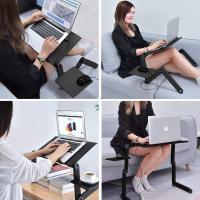 Phane® Mesa Ordenador Portátil, Multifuncional Base Ajustable y Plegable  Soporte de Regazo Laptop Notebook PC Tablet  Ergonómica y Resistente para Diván Sofá Cama  Negro - details 2