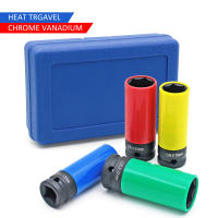 Juego De Destornilladores De Impacto Con Protección De Rueda 1/2 Pulgada Fondo Profundo De 17mm 19mm 21mm 22mm Con Funda De Plástico Para Tornillos De Rosca - details 5
