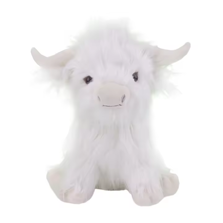 Muñeco De Peluche Navideño Multicolor De Vaca Highland Suave Almohada De Animal Creativa Decoración Para El Hogar Regalos De Cumpleaños Para Niños - 1