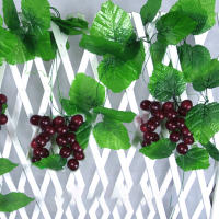 4PCS Vinateras Artificiales De Plástico Con Hojas Verdes Decoración De Pared De Plantas Para Hogar Jardín Bodas Y Fiestas - details 0
