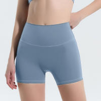 Shorts De Yoga Para Mujer Cintura Alta Levantamiento De Glúteos Ajuste Slim Fitness Running Transpirables 3 Puntos - details 12