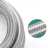 Tubo De Agua Aro Acero Inoxidable 304 Para Grifo Conexión Flexible De 1/2 Pulgada Para Agua Caliente Y Fría Adaptador De Grifo - details 3