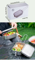 Caja De Almuerzo Plegable De Titanio Puro Para Exteriores Caja Bento De Camping Con Manija Portátil Sellada Para Estudiantes Caja De Picnic Con Mantenimiento De Frescura - details 9