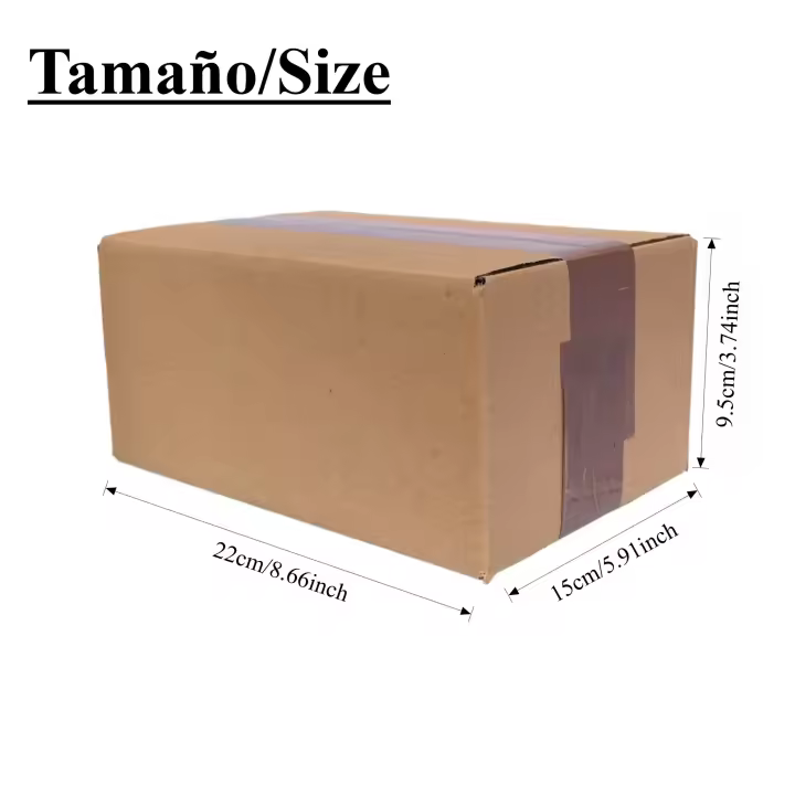 Pack de 20 cajas de cartón kraft 22×15×9.5 cm o 22×15×12.5 cm, cajas de embalaje rígidas para envío, almacenaje y regalos, cajas de papel (color natural) - 1
