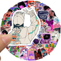 50pcs Pegatinas De Anime Para Niñas Impermeables Para Botella De Agua Portátil Patineta Decoración De Laptop Material Mixto - details 1