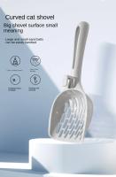 Escobilla Para Arenero De Gato Plástica Con Base Herramienta De Limpieza Para Inodoros De Gato Adecuada Para Jóvenes Gatos Suministros De Gato - details 0