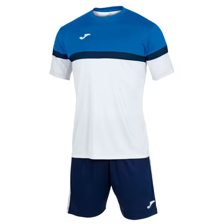 JOMA conjunto para niño camiseta pantalón SET DANUBIO BLANCO ROYAL 102857.207 JR  LIGERO FRESCO FACIL LAVADO SECADO RAPIDO - 1