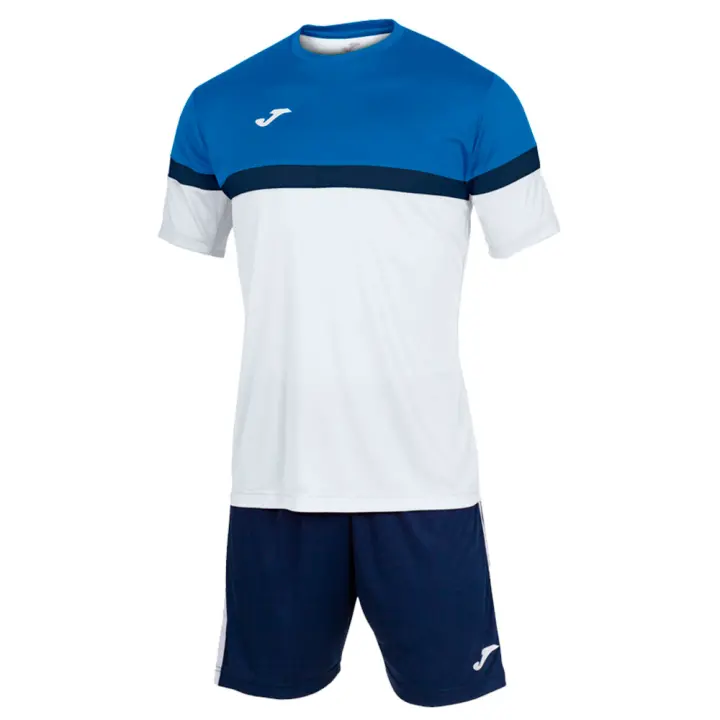 JOMA conjunto para niño camiseta pantalón SET DANUBIO BLANCO ROYAL 102857.207 JR  LIGERO FRESCO FACIL LAVADO SECADO RAPIDO - 1