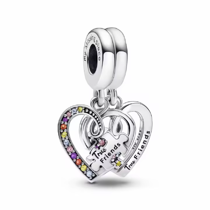 Charm colgante Pandora Divisible Puzzle Corazones de la Amistad - 1