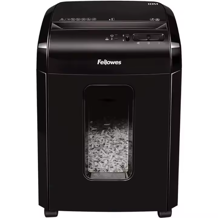 Destructora Fellowes 10M/ Corte en Partículas de 2 x 12mm/ Negra - 1