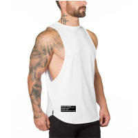 Camiseta De Gimnasio Para Hombres Transpirable Verano Cuerpo Entrenamiento Sin Mangas Algodón Estilo Deportivo Casual - details 15