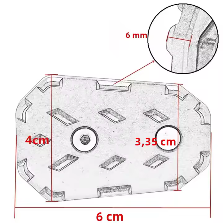 Piso De Motocicleta Pared Del Pasajero Pedales De Pie Y Reposapiés Para Honda CB500X CB400X Piezas De Automóvil Y Moto - 1