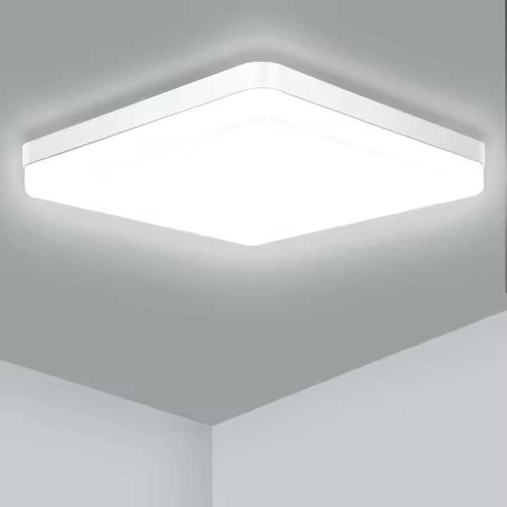 Luz De Techo LED Cuadrada IRALAN Para Dormitorio En Acero Y Acrílico 18W 24W 36W 48W Neutro Frío Calido Iluminación Moderna Para Cocina Comedor Estudio Baño - 1