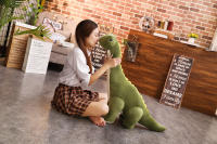 Juguete De Peluche Dinosaurio Tanystropheus 50/80cm Para Niñas Y Niños Regalo De Navidad Y Cumpleaños Color Azul/Morado/Rosa - details 5
