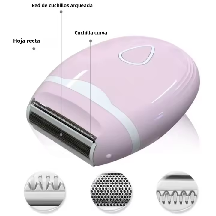 Afeitadora Eléctrica Para Mujer 3 En 1 Mini Rasurador Equipamiento Especial De Eliminación De Vello Apto Para Todo El Cuerpo Axilas Y Áreas Intimas - 1