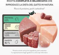 Schesir After Dark - Pollo con ternera en caldo Alimento húmedo Completo para Gatos Adultos (latas 12 x 80 g) - details 1