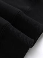 Chaqueta Harajuku Para Hombres Con Capucha Y Cierre De Cremallera Sudadera De Manga Larga Oversize Negro Estilo Retro - details 7
