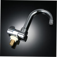 Grifo De Cocina Para Camper Camión De Recreo Instalable En Pared O Mesa Alta Gama Rotativo De Lujo Para Camión De Recreo Motorhome Trailer De Viaje Material De Latón Acabado Cromado - details 5