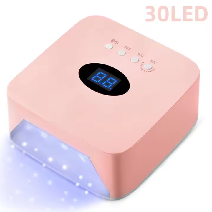 Lámpara De Uñas LED Recargable 54W Sin Cable Para Secado De Esmalte Gel Con Sensor Automático Machine De Secado De Uñas Wireless Tamaño 19*19*9cm Peso 820g - 1