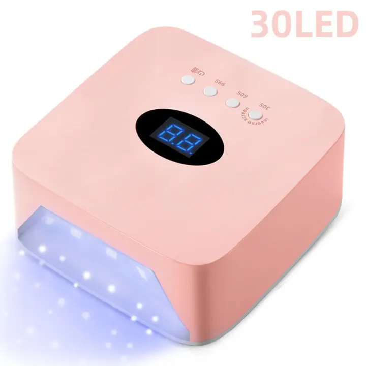 Lámpara De Uñas LED Recargable 54W Sin Cable Para Secado De Esmalte Gel Con Sensor Automático Machine De Secado De Uñas Wireless Tamaño 19*19*9cm Peso 820g - 1