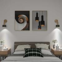 Lámpara De Pared Vintage E27 Base Industrial Ajustable Retro Para Iluminación Interior De Loft Dormitorio Luz Fijación Metálica Color Negro - details 3