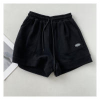 Pantalones Cortos A-line Amplios Con Cinturón Ajustable Para Mujer Estilo Coreano Casual Versátil Para El Hogar Y Deportes - details 15