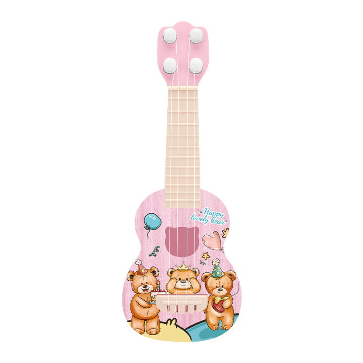 Los Niños pueden tocar El Ukelele, un Juguete de guitarra de dinosaurio de Diseños animados, a Transfronterizo musical ininstrument, a Juguete musical de iluminación para la Educación Temprana.