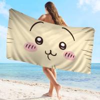 Toalla De Playa Microfibra Chiikawa Cute Absorbente Rápida Secado Suave Yoga Natación Resort Montañismo Tamaño 30x60 Cm 50x100 Cm - details 3
