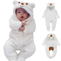 Romper Con Capucha De Oso Para Bebés Recién Nacidos Unisex Ropa De Bebé De Algodón Con Mangas Largas Traje De Playa De Un Pie Para Niños Y Niñas De 0 a 12 Meses - details 1