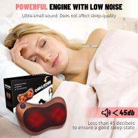 Masajeador de cuello y espalda, Almohada de Masaje Relajante con función de Calor y rotación de 360°,  Shiatsu para Hombros y Espalda, Incluye cinturón de extensión, Masaje para el Cuello - details 8