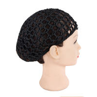 Malla De Crochet Para Cabello 1PC Negro Accesorio De Cubierta Para Cabello Suave Rayón Para Dormir Snood Para Mujeres - details 4