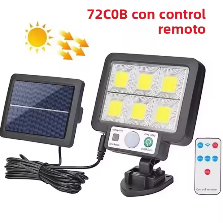 Luces Solares Para Jardín Exterior LED Luz De Pared Solar Iluminación Externa Farol Solar Farolillos Luz De Escenario IP65 Auto-Contenida - 1