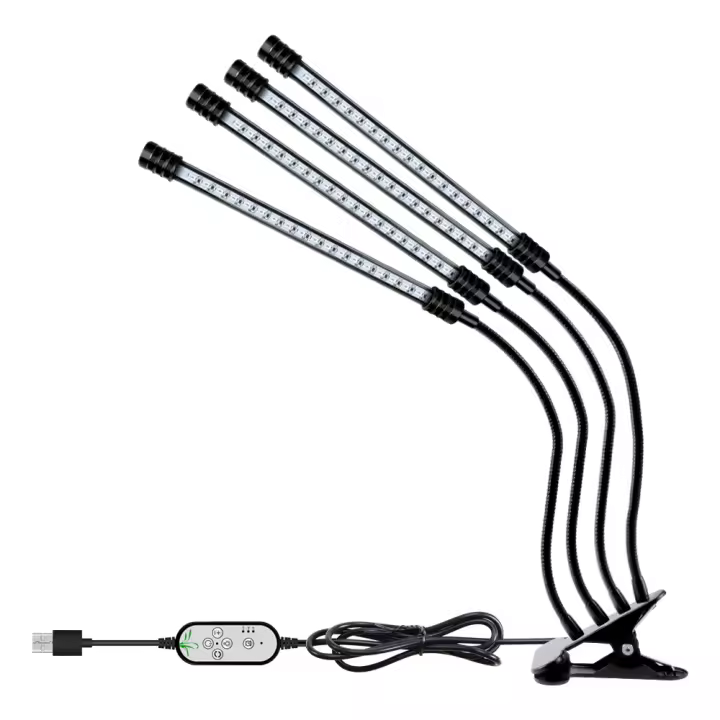 Lámpara De Cultivo De Plantas USB Con Luz De Spectro Completo LED 5V Dimmerable Con Timer Auto Encendido/Apagado Para Vegetales Frutas Flores Suculentas Iluminación Completa - 1
