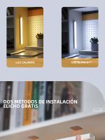 Luz Nocturna LED Con Sensor De Movimiento Recargable Por USB Luz De Armario Escalera Para Cocina Tipo C Luz De Emergencia - details 7