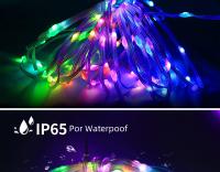 Luces LED Bluetooth WS2812B Dreamcolor RGBIC Addressable Para Fiesta Navidad Boda Decoración Guirnalda USB 5V Impermeable IP65 - details 3