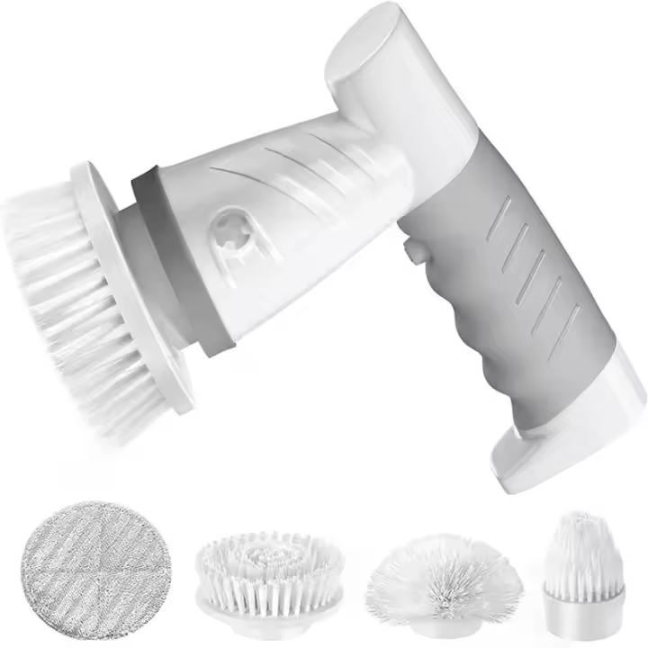 Depurador Eléctrico inalámbrico para baño, Limpiador giratorio Para Ed, Azulejo, bañera, inodoro - 1