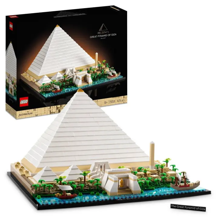 LEGO 21058 Architecture Gran Pirámide de Guiza Kit de Construcción (1476 Piezas) - 1