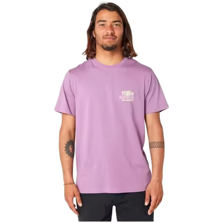 Camiseta de Manga Corta Rip Curl Surf Paradise Fb para hombre en color morado - 1
