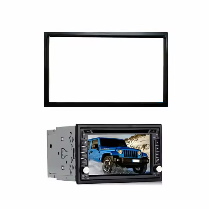 Marco De Radio Estéreo Universal Para Coche 2Din Panel Surround Electrónico GPS Navegación Fascia Bezel Para Pantalla De 7 Pulgadas Audio De Coche - 1