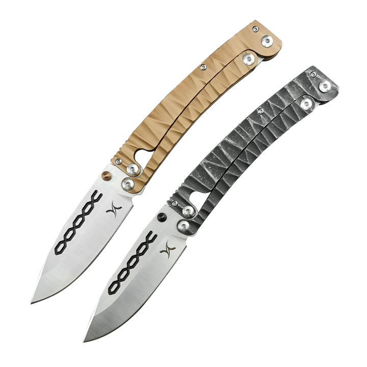 HUAAO Folding Knife – D2 Steel, Durable All-Steel Body – Your Multi-functional EDC for Camping, Hiking & Outdoor Pursuits