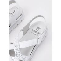 Notton 2109 Sandalias Planas Mujer Plateado - details 2
