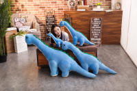 Juguete De Peluche Dinosaurio Tanystropheus 50/80cm Para Niñas Y Niños Regalo De Navidad Y Cumpleaños Color Azul/Morado/Rosa - details 0