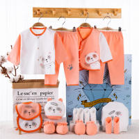 Conjunto De Ropa Para Bebés Recién Nacidos 18 Piezas Unisex Algodón 100% Suave Para Primavera Y Otoño Incluye Gorro Y Pañalera - details 8