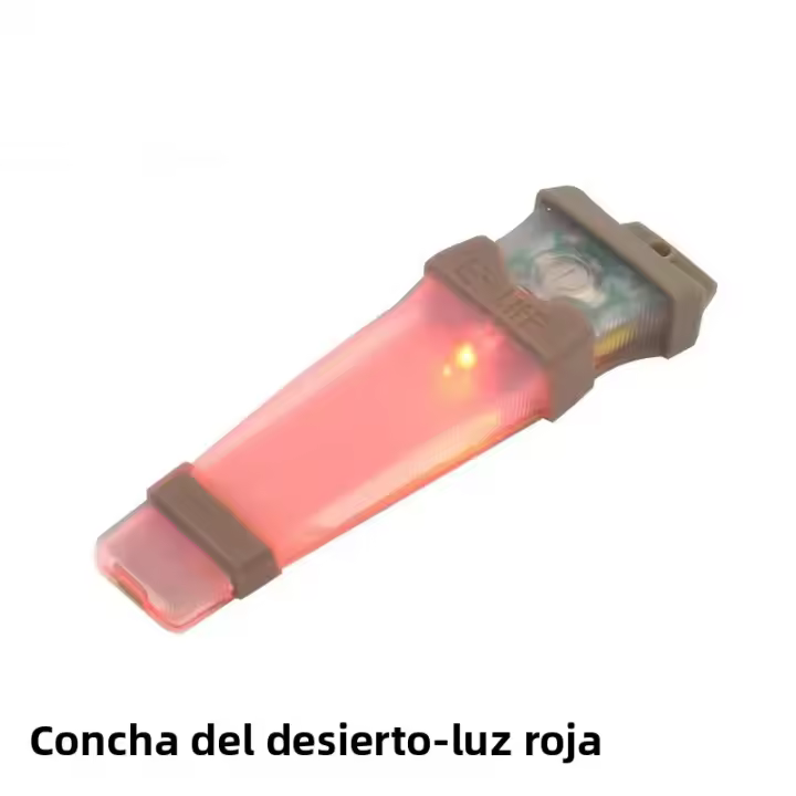 Lámpara Táctica Para Casco Intermitente Luz De Seguridad Impermeable Para Supervivencia Y Caza Equipamiento Exterior Color Negro/Desierto - 1