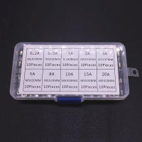Kit De Fusibles De Vidrio Para Coche 100/72pcs Tamaños 0.2-20A 0.5-30A Para Luces Aire Acondicionado Aspiradora Herramienta Esencial Para Automóviles - details 2